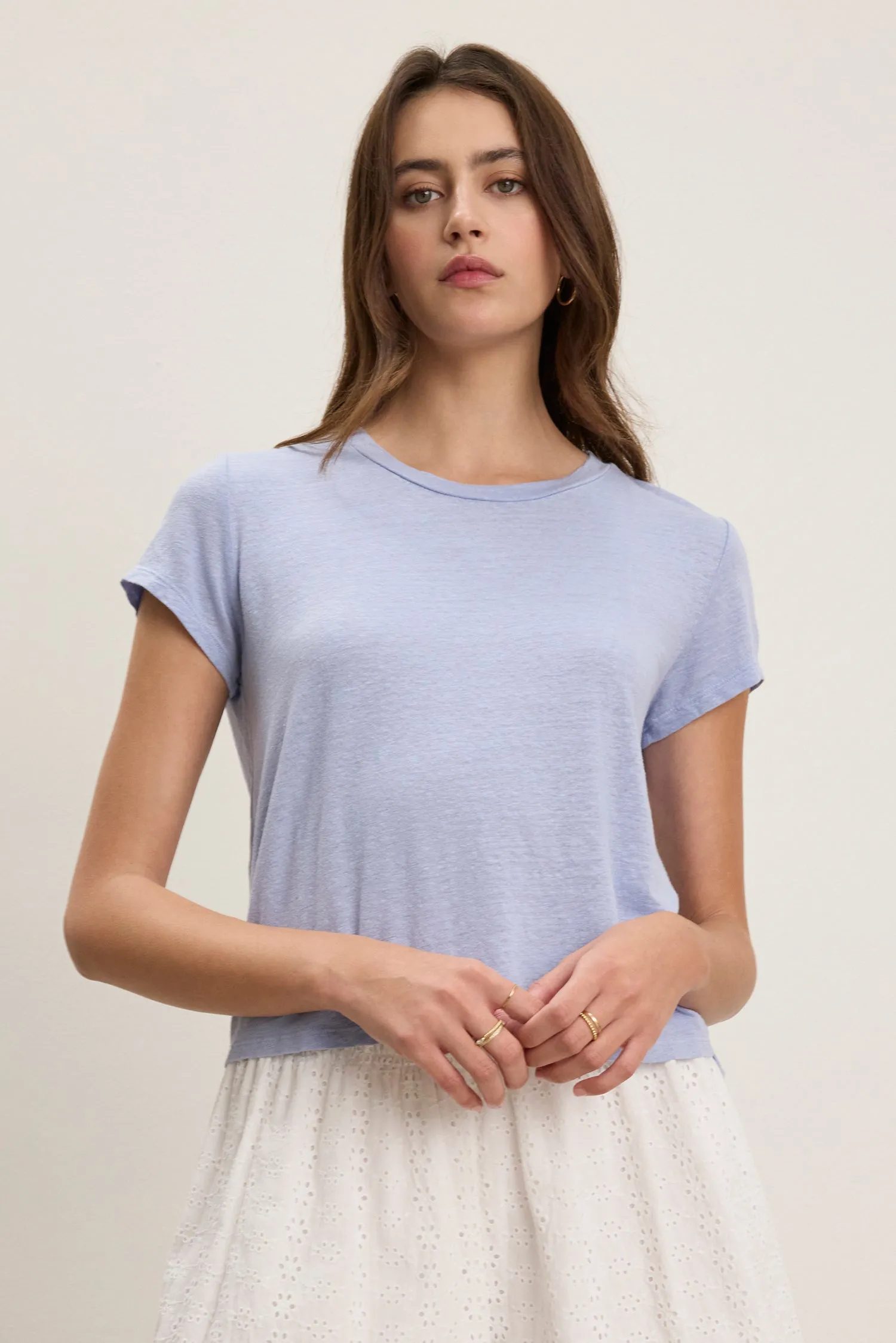 CASEY LINEN TEE sold by Wildflower