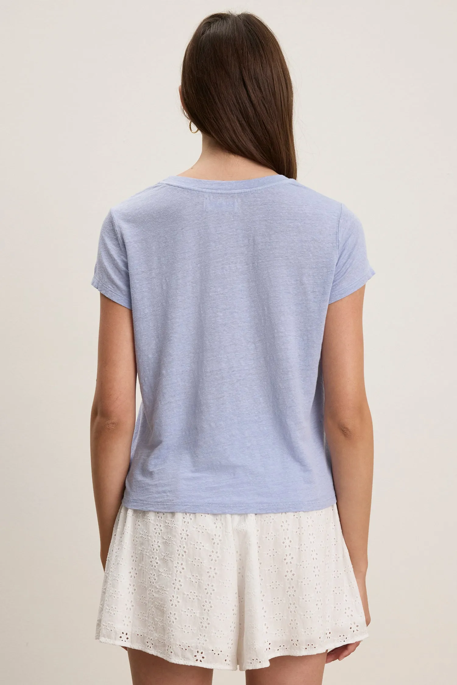 CASEY LINEN TEE sold by Wildflower product image thumbnail 4