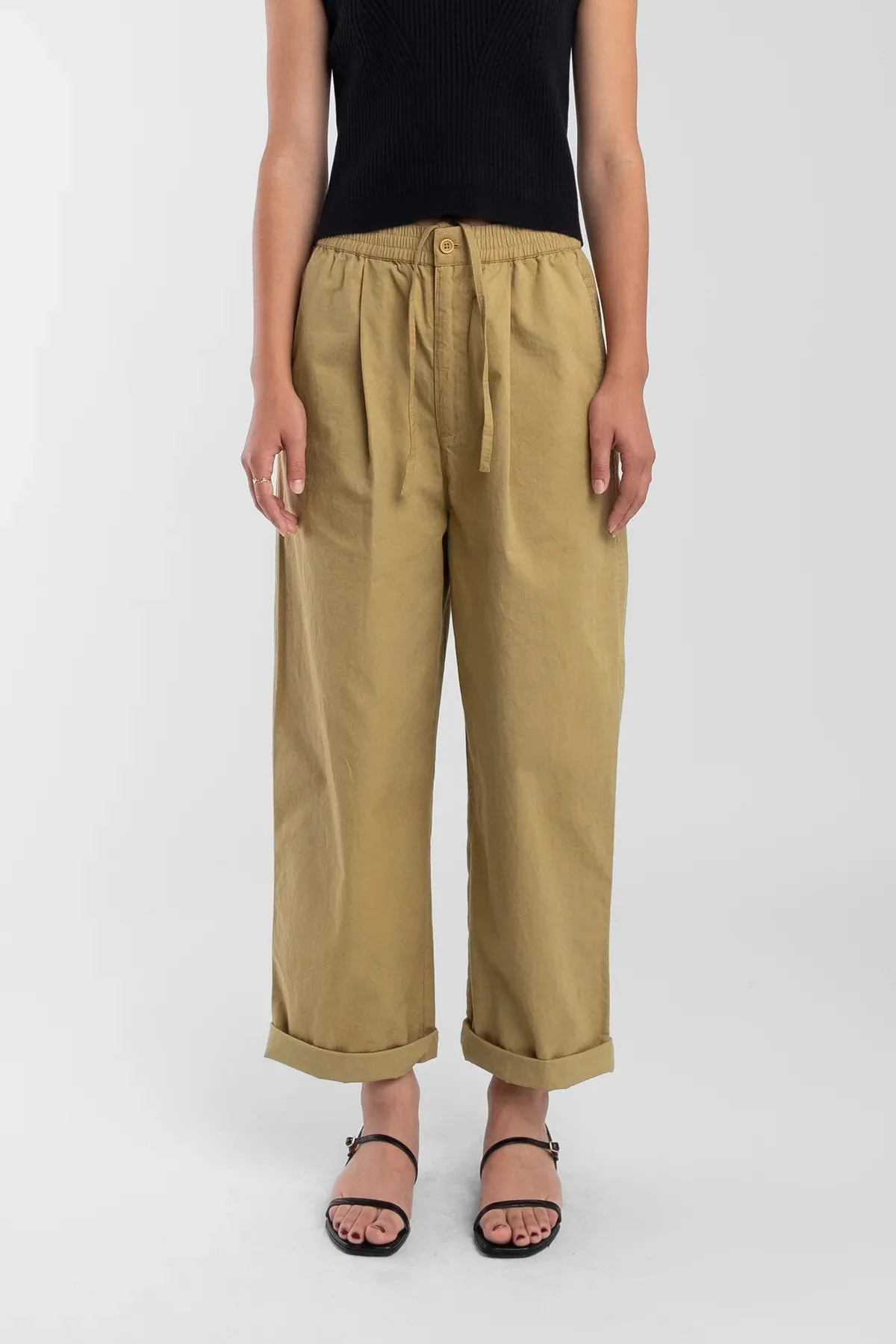 OCHRE TIE TROUSER sold by Wildflower