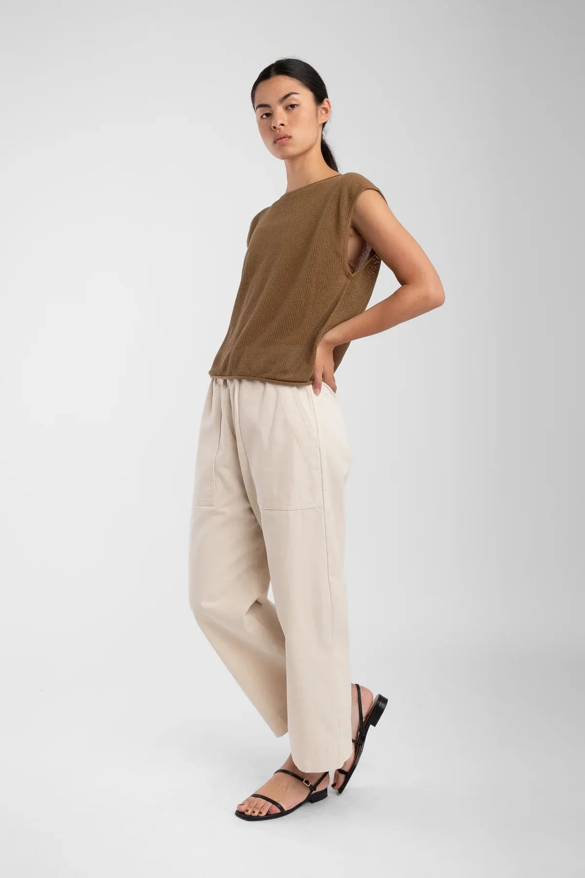 UMBER BLACK FINE MESH TANK sold by Wildflower product image thumbnail 4