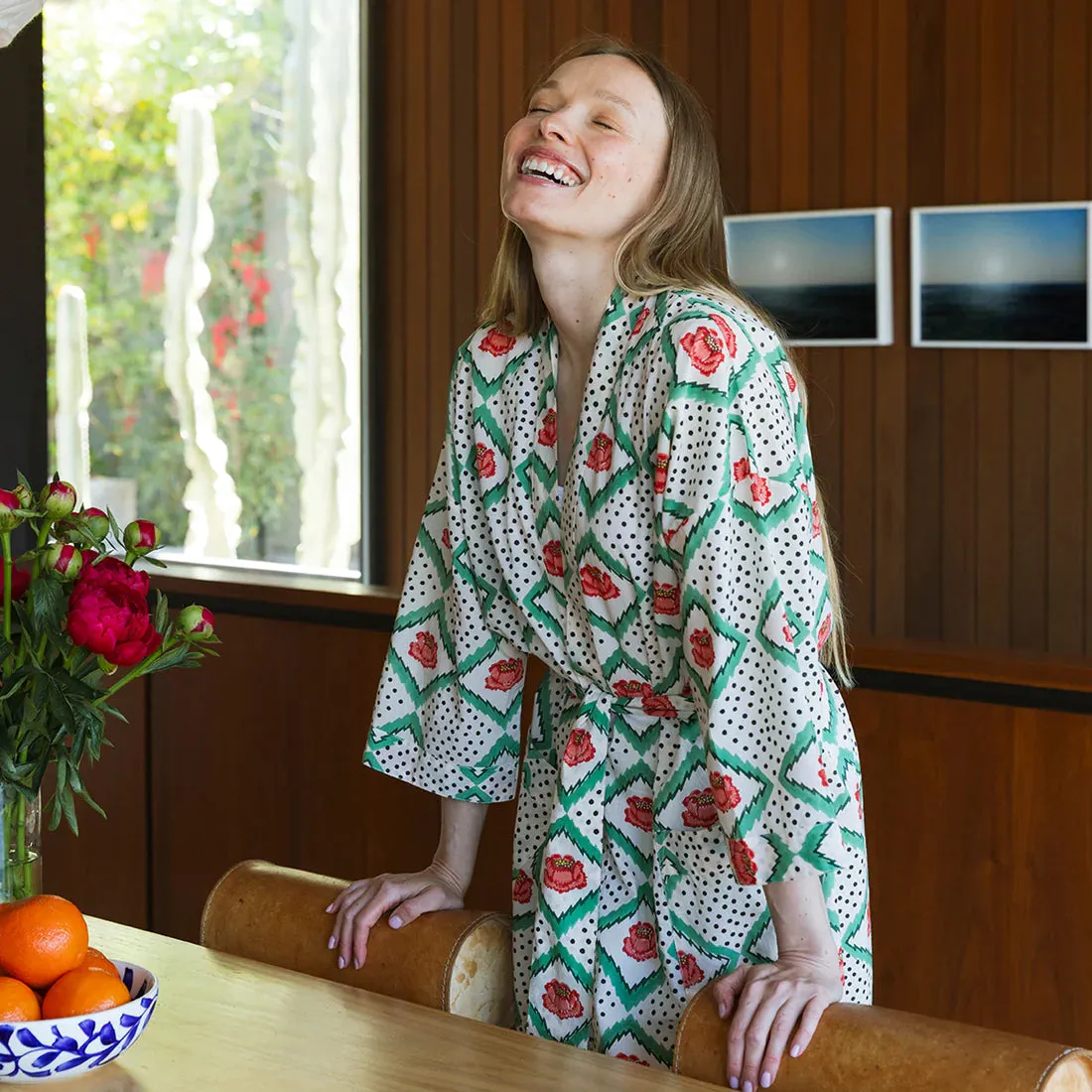 PEONY ROBE - CREAM sold by Wildflower product image thumbnail 2