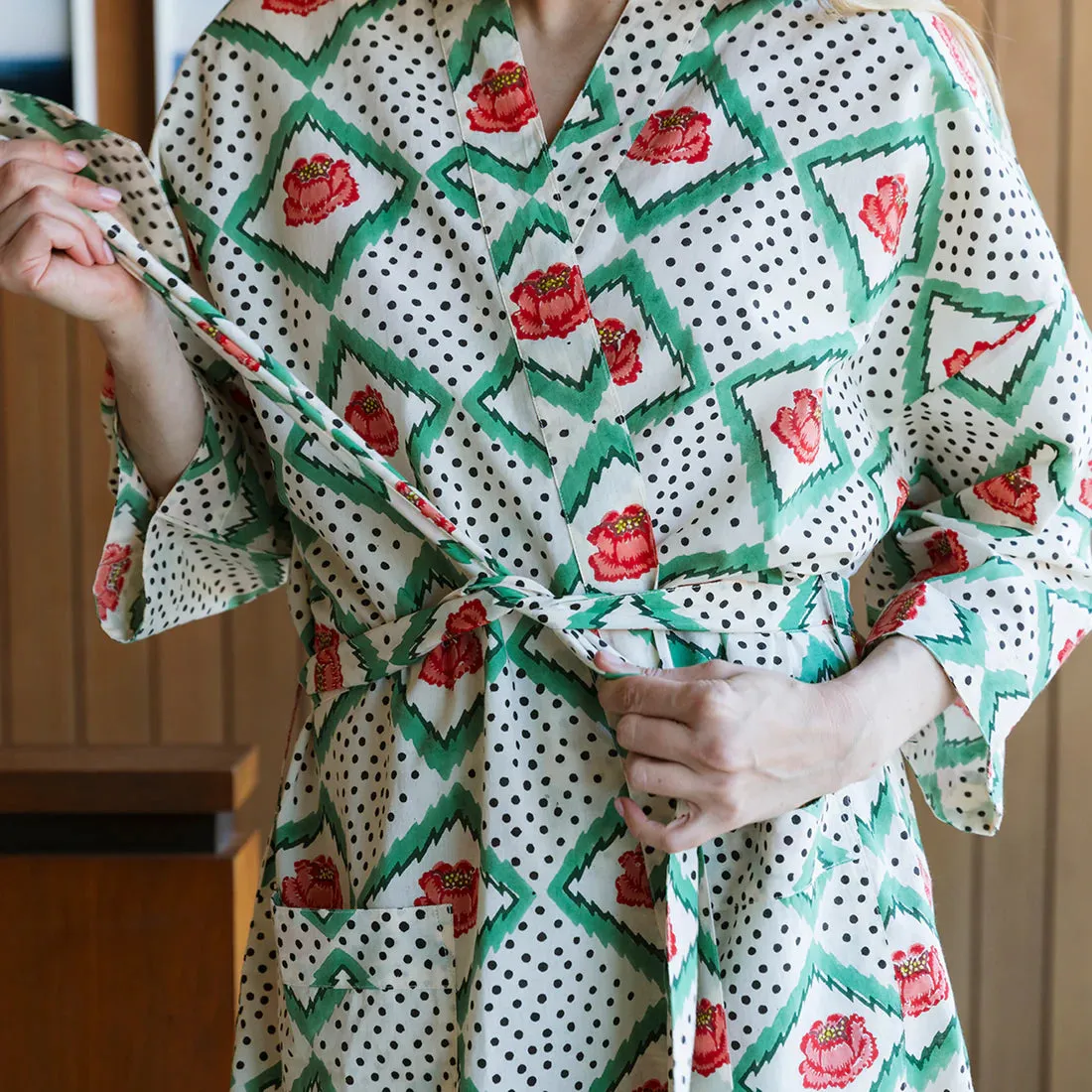 PEONY ROBE - CREAM sold by Wildflower product image thumbnail 3