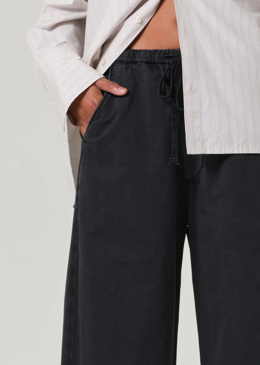 AURORA PULL ON PANT - WASHED BLACK sold by Wildflower