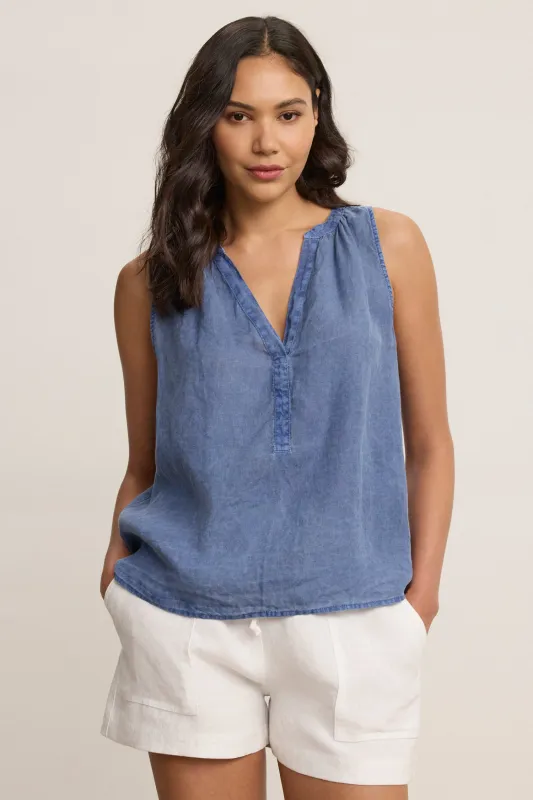 TACY LINEN TOP sold by Wildflower