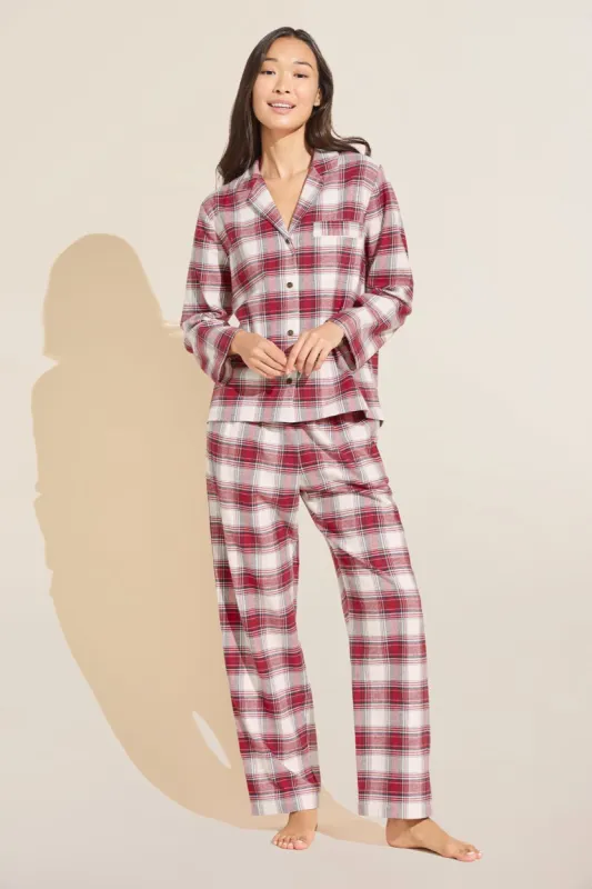 FLANNEL LONG PJ SET sold by Wildflower