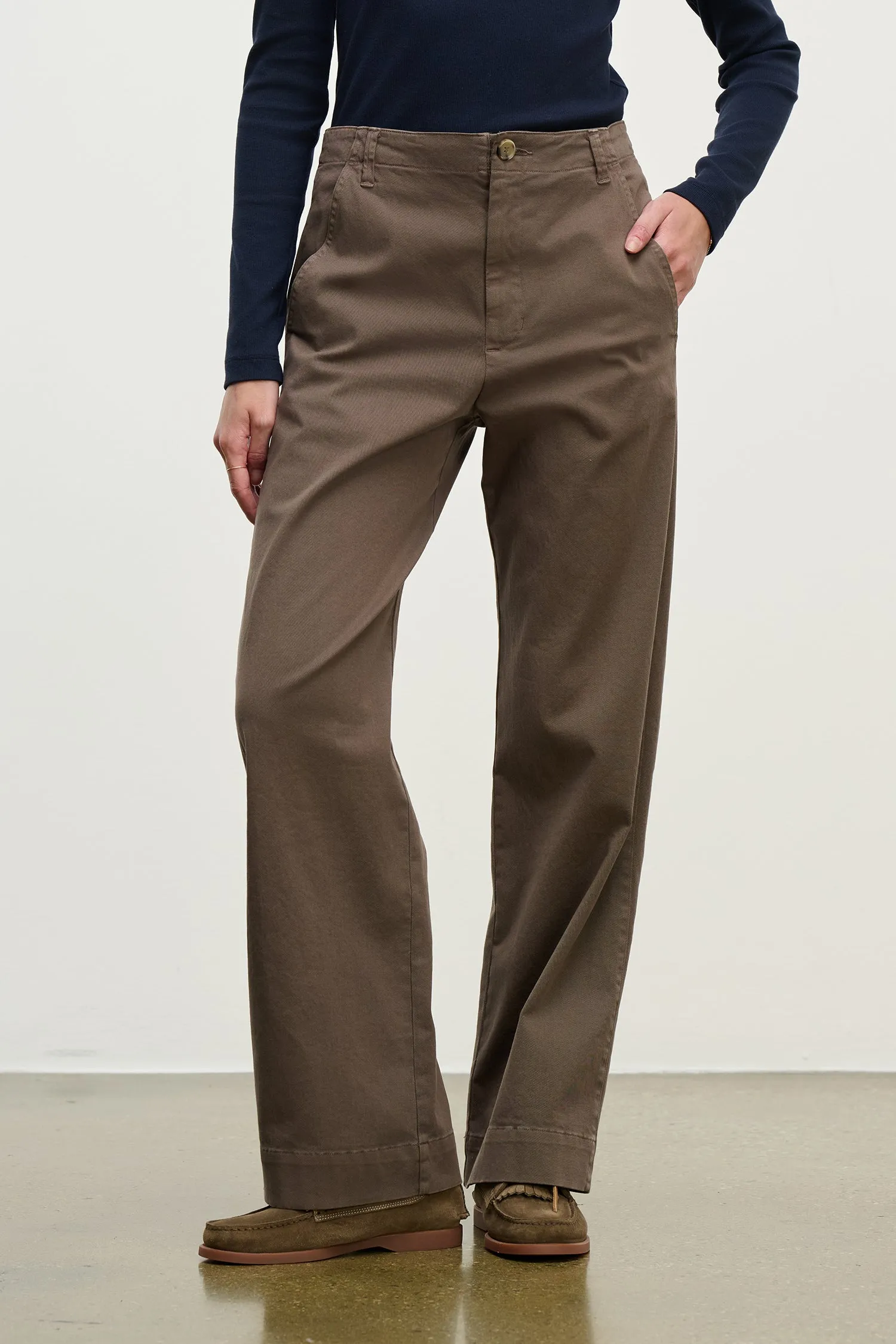 DEN STRETCH COTTON TWILL PANT - MALT sold by Wildflower