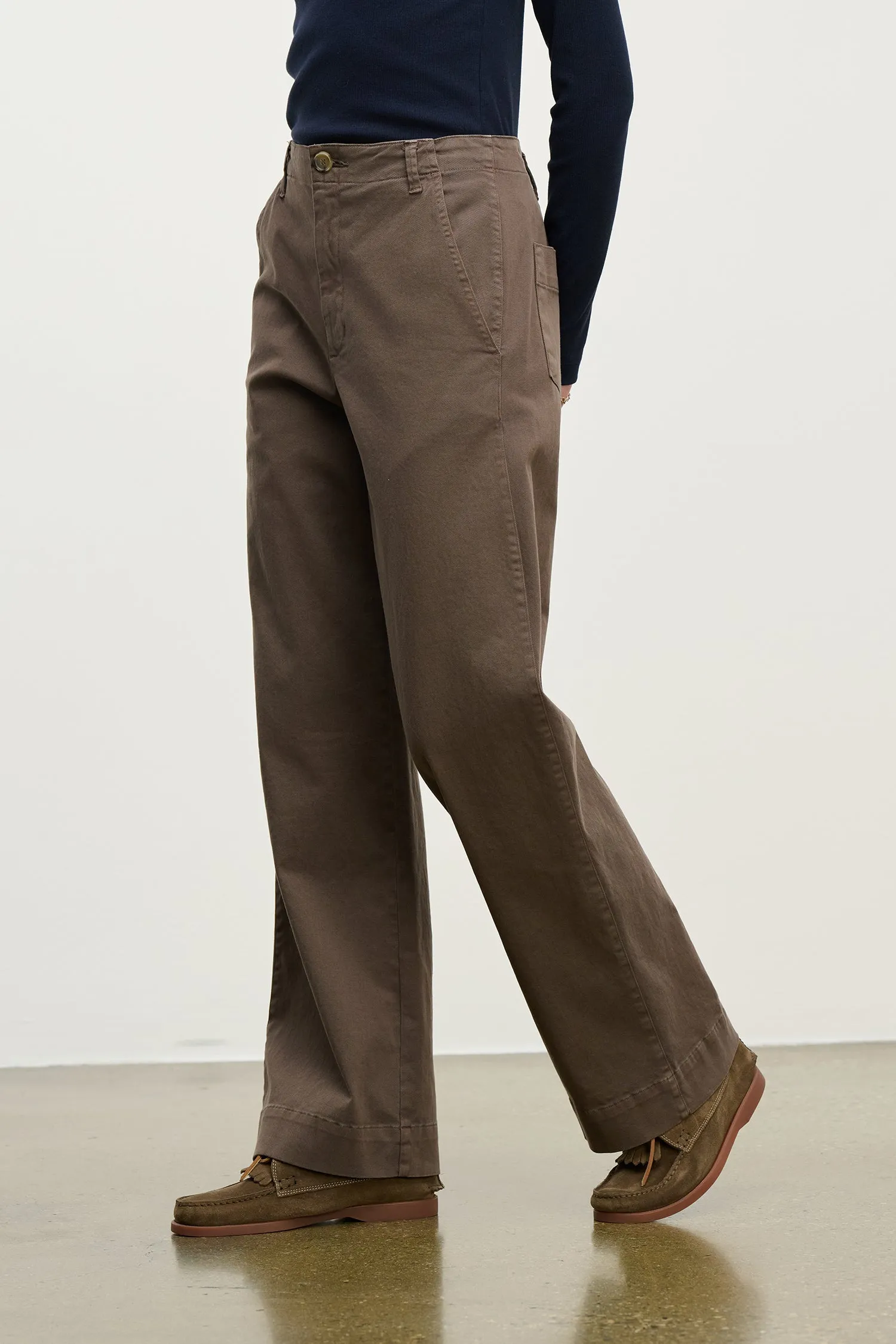 DEN STRETCH COTTON TWILL PANT - MALT sold by Wildflower product image thumbnail 2