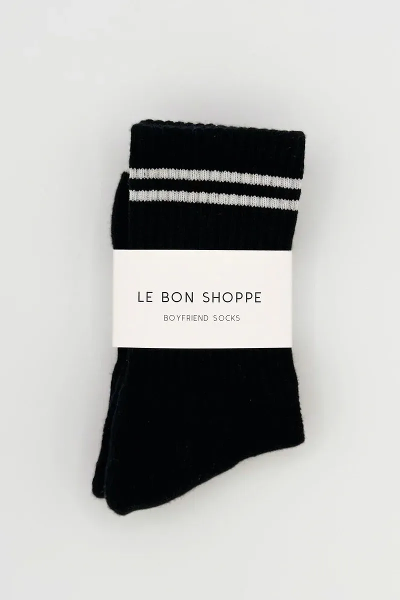 BOYFRIEND SOCKS - NOIR sold by Wildflower product image thumbnail 3