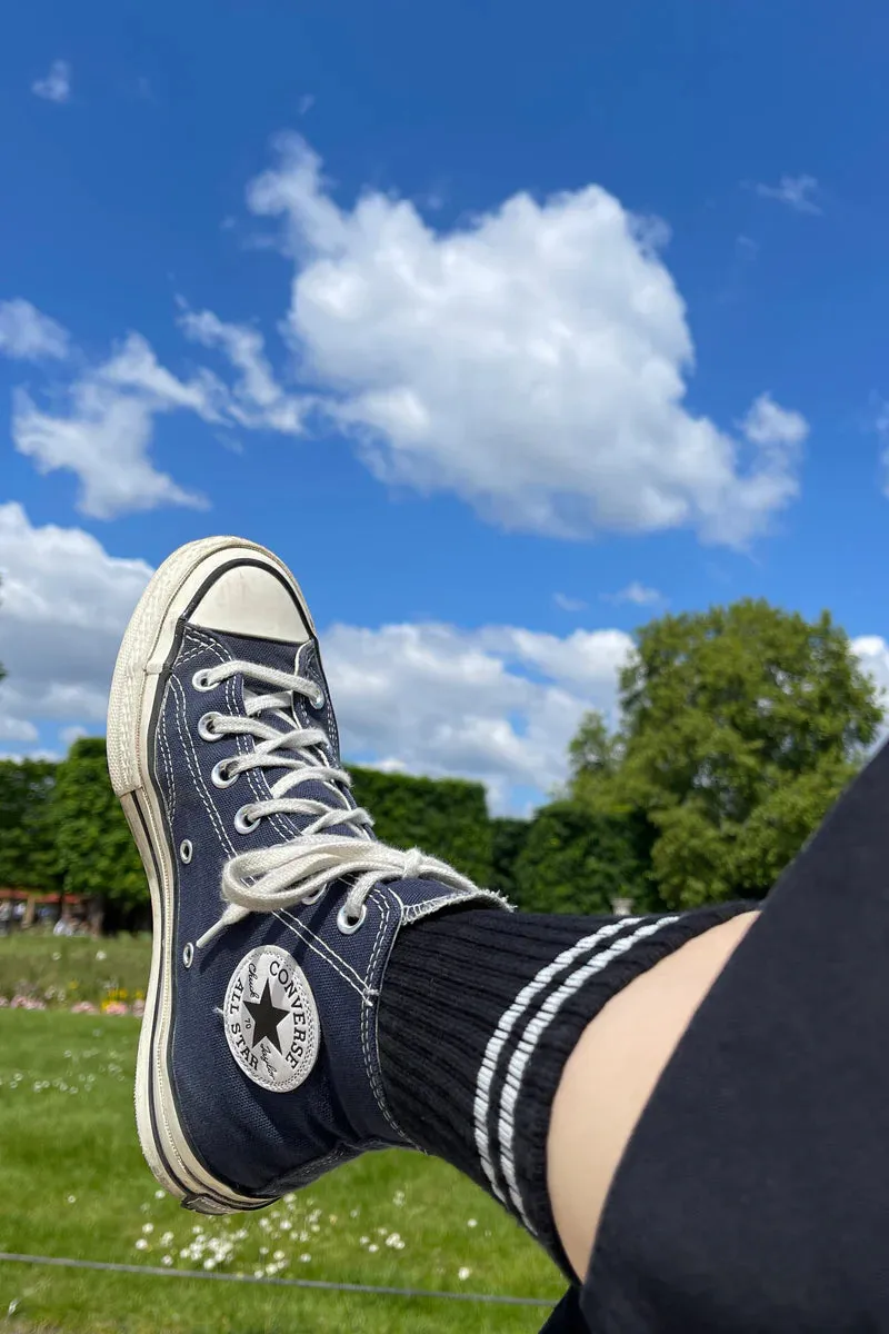 BOYFRIEND SOCKS - NOIR sold by Wildflower product image thumbnail 2