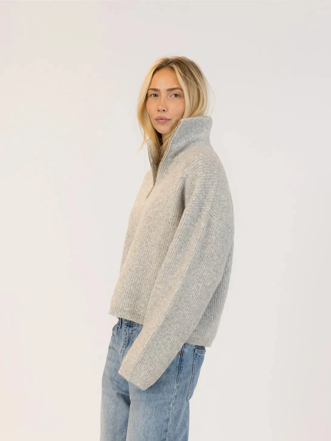 EVA 1/4 ZIP MOCKNECK PULLOVER sold by Wildflower product image thumbnail 4