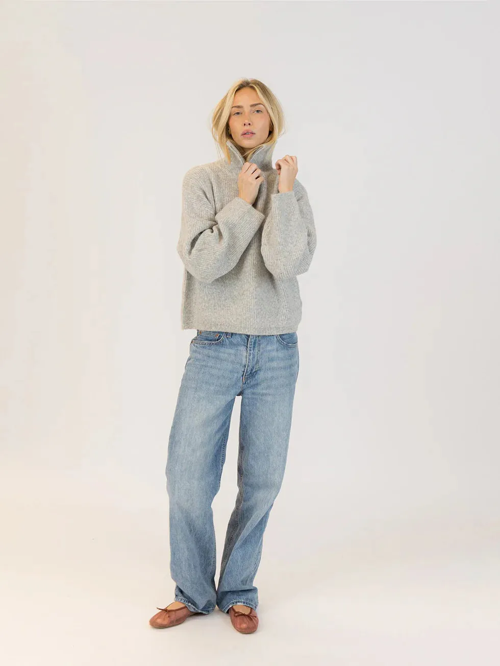 EVA 1/4 ZIP MOCKNECK PULLOVER sold by Wildflower product image thumbnail 5