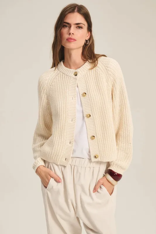 LISBETH CARDIGAN - MILK sold by Wildflower