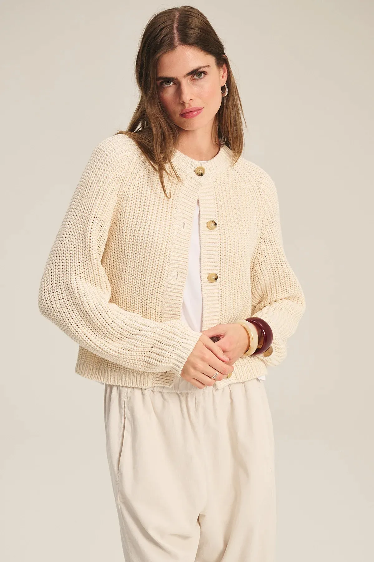 LISBETH CARDIGAN - MILK sold by Wildflower product image thumbnail 4