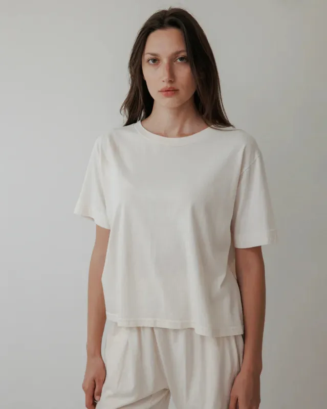 BOX TEE - NATURAL sold by Wildflower