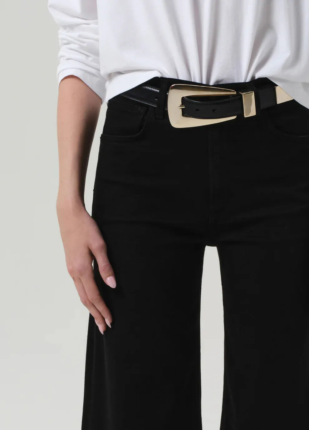 LYRA LONG WIDE LEG - PLUSH BLACK sold by Wildflower product image thumbnail 5