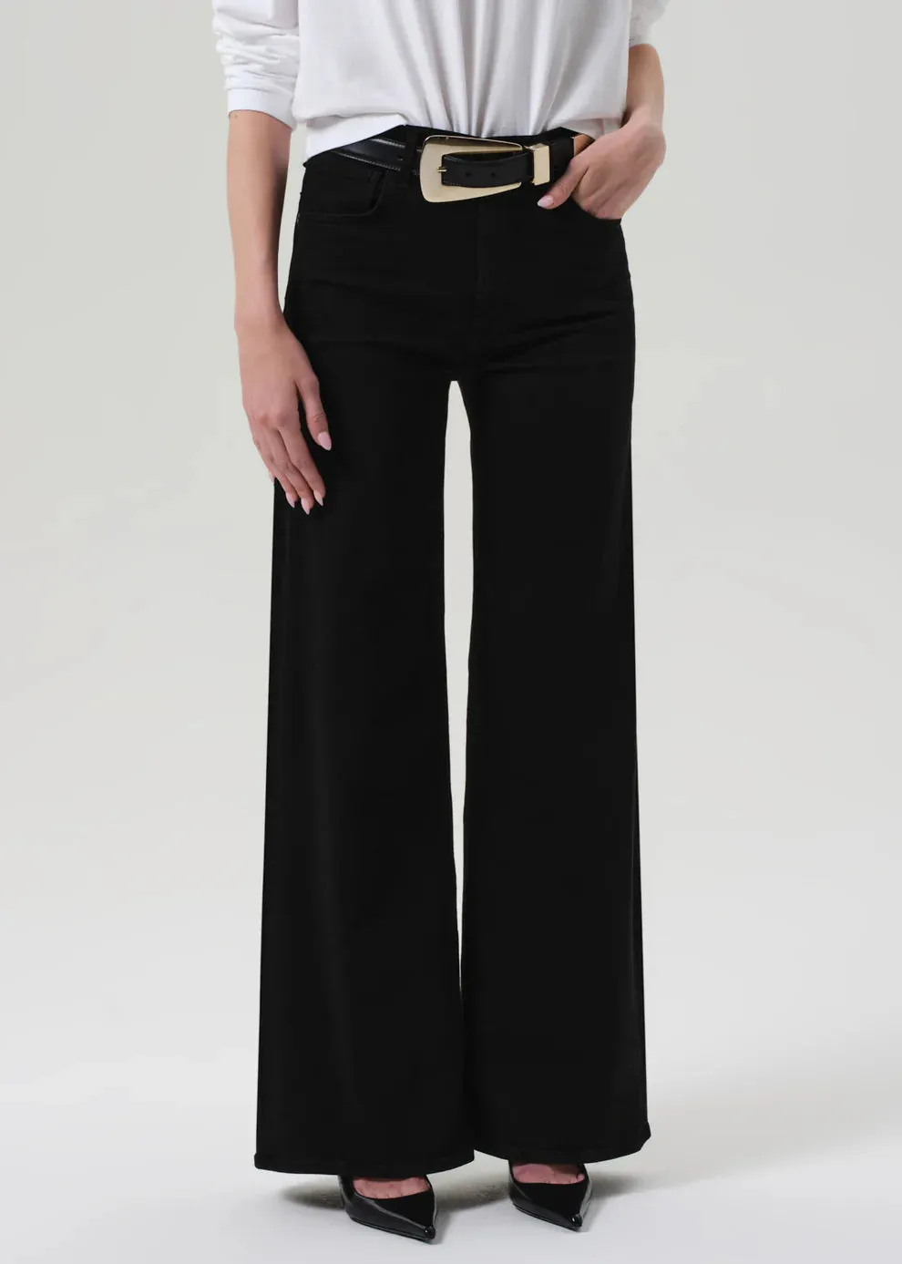 LYRA LONG WIDE LEG - PLUSH BLACK sold by Wildflower product image thumbnail 4
