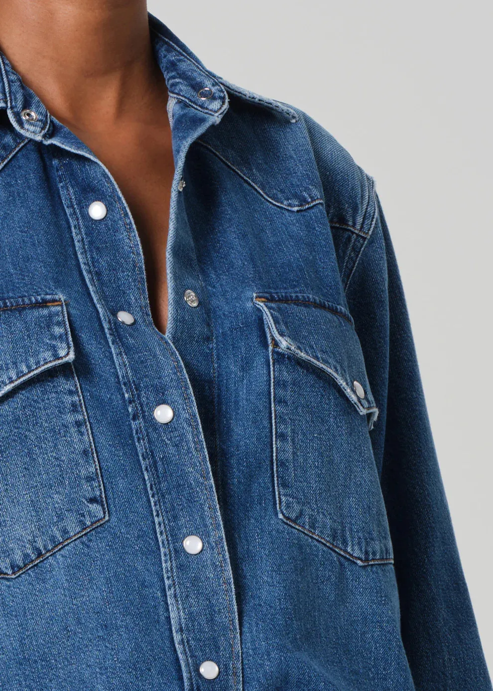 CROPPED WESTERN SHIRT - CHAYA sold by Wildflower product image thumbnail 5