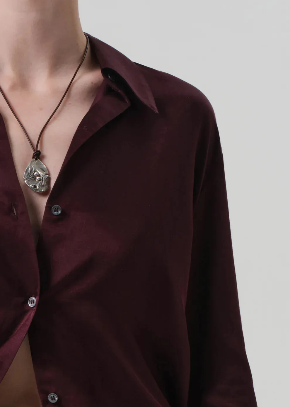 CAMILLA SHIRT - BURGANDY sold by Wildflower product image thumbnail 5