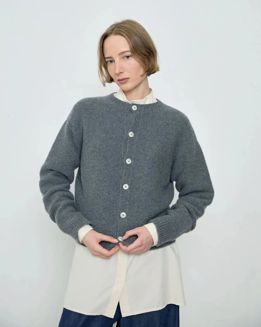 MILA GREY CARDIGAN sold by Wildflower product image thumbnail 3