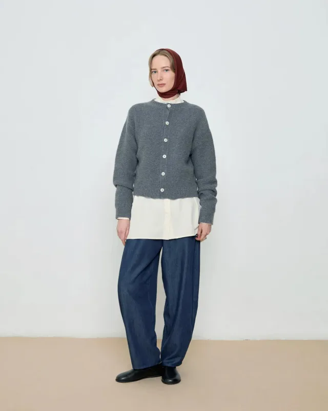 MILA GREY CARDIGAN made by Diarte