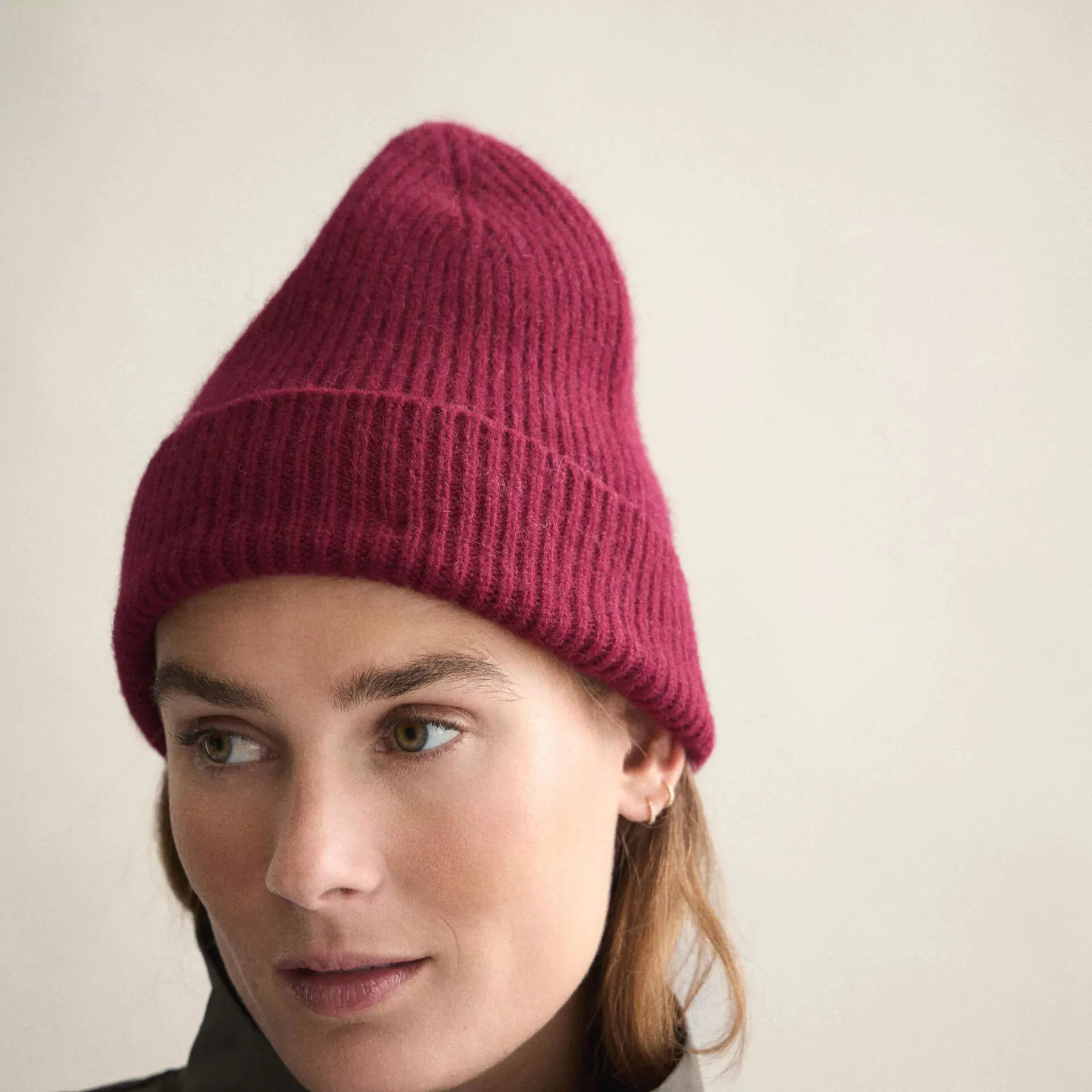 CLASSIC BEANIE - WINE sold by Wildflower product image thumbnail 2