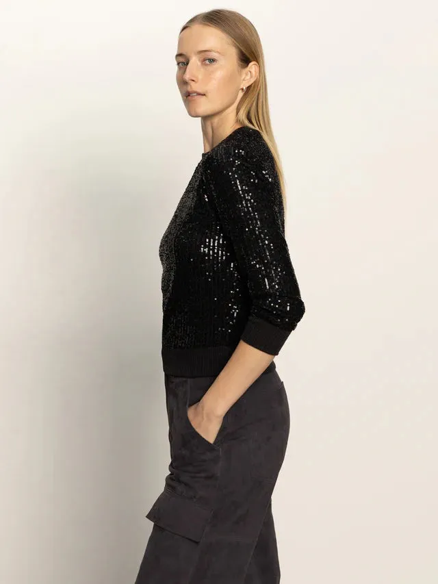 RELAXED SPARKLE POPOVER - BLACK sold by Wildflower product image thumbnail 5