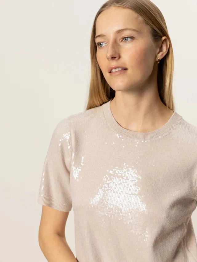 SPARKLE SEQUIN SWEATER - MOTHER OF PEARL sold by Wildflower