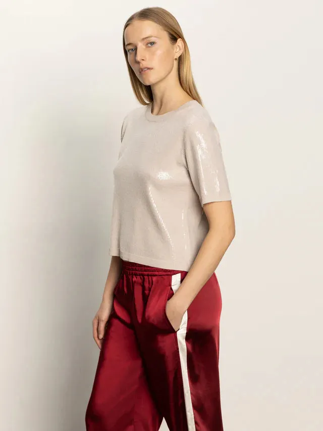 SPARKLE SEQUIN SWEATER - MOTHER OF PEARL sold by Wildflower product image thumbnail 3