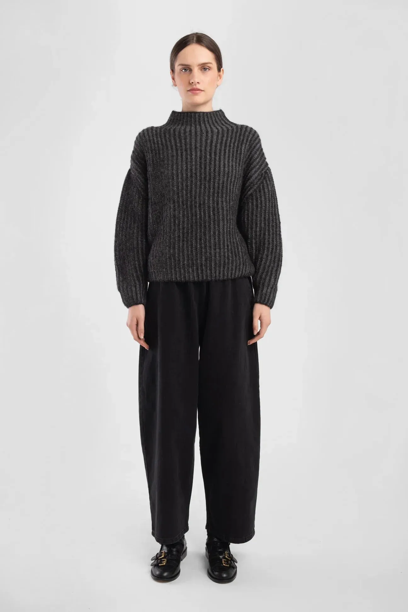 CHARCOAL INES SWEATER sold by Wildflower