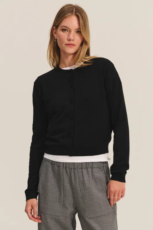 ANGELICA CARDIGAN - BLACK sold by Wildflower