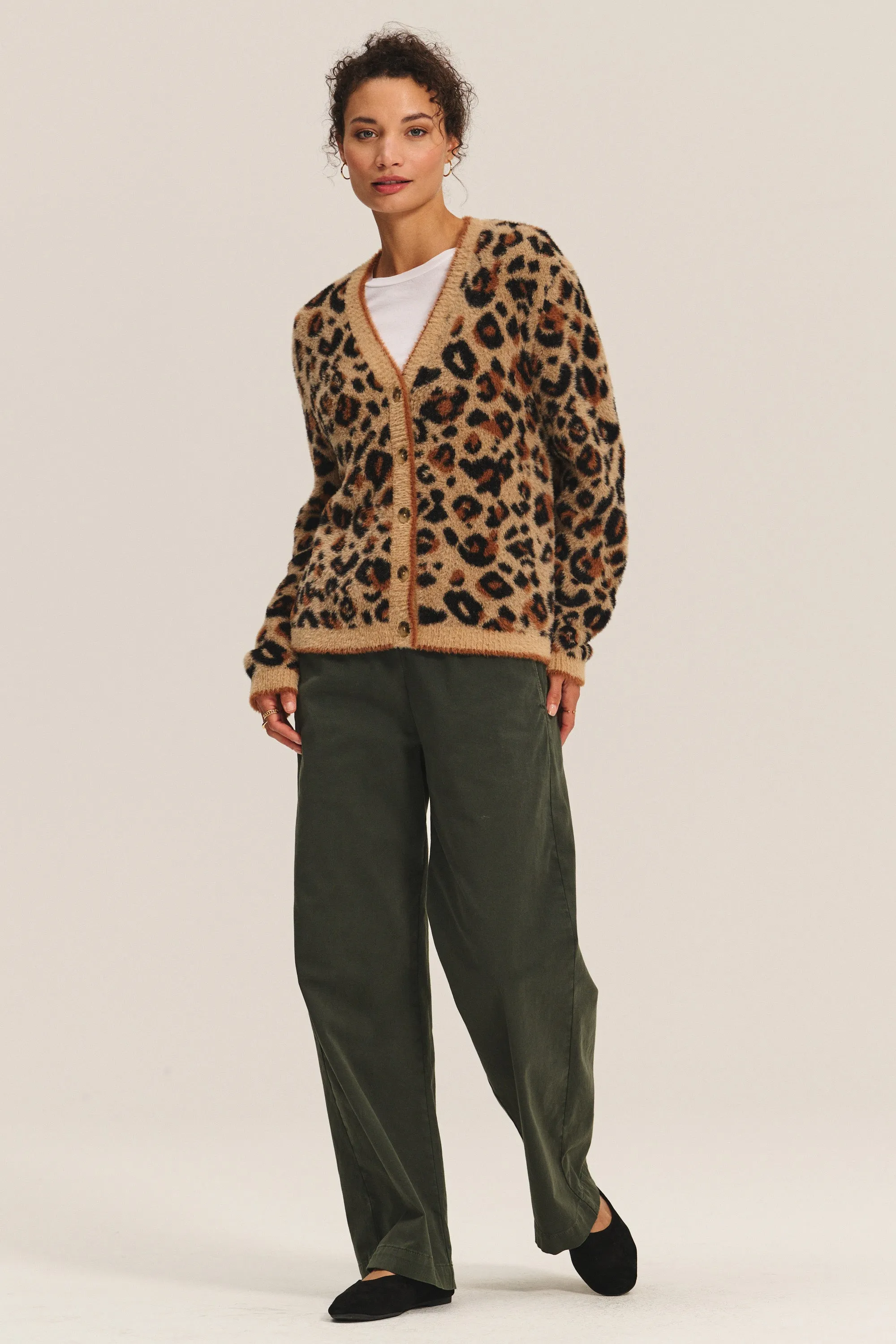 BETSY FEATHER JACQUARD SWEATER - LEOPARD sold by Wildflower product image thumbnail 4
