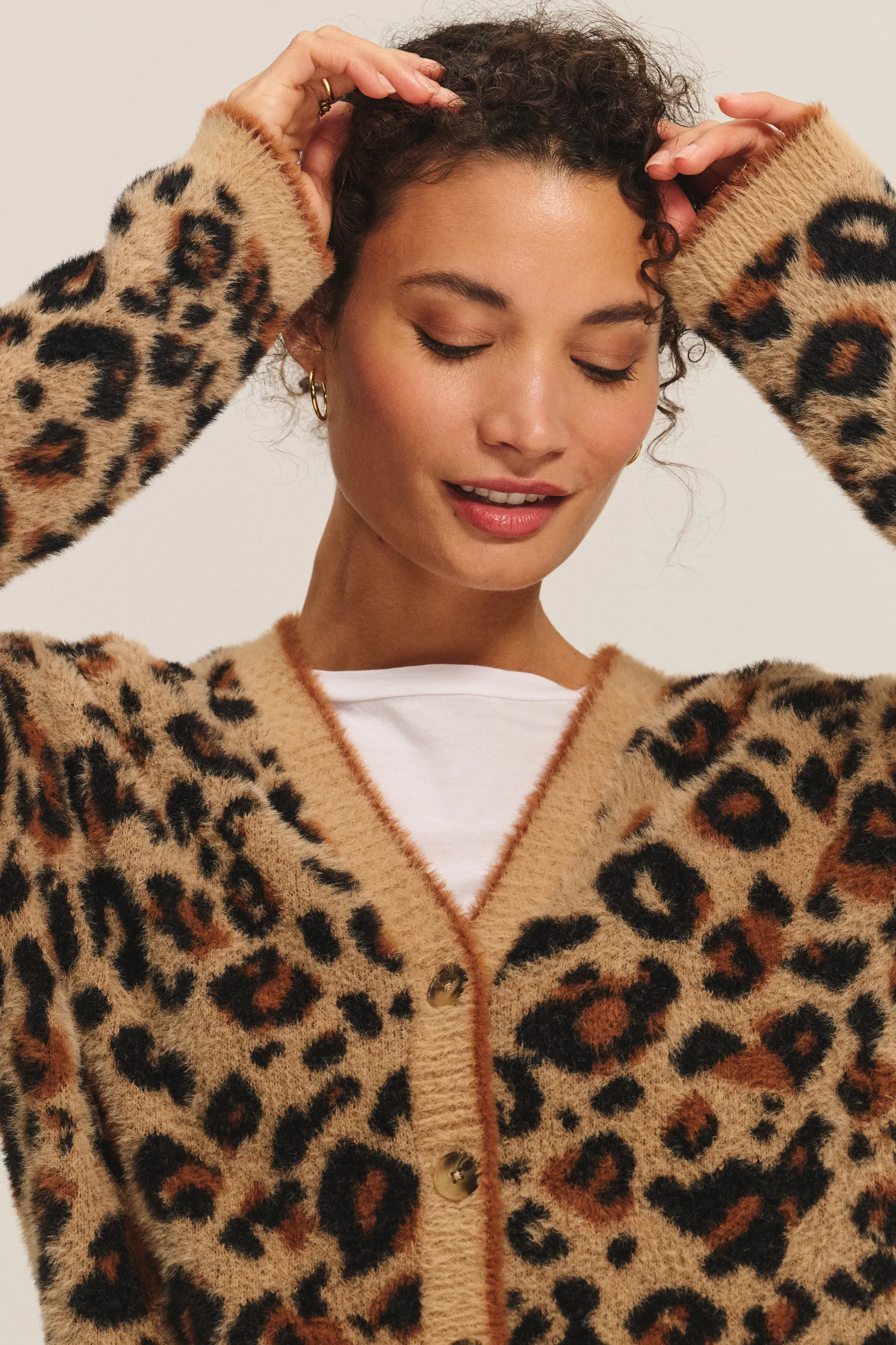 BETSY FEATHER JACQUARD SWEATER - LEOPARD sold by Wildflower product image thumbnail 2