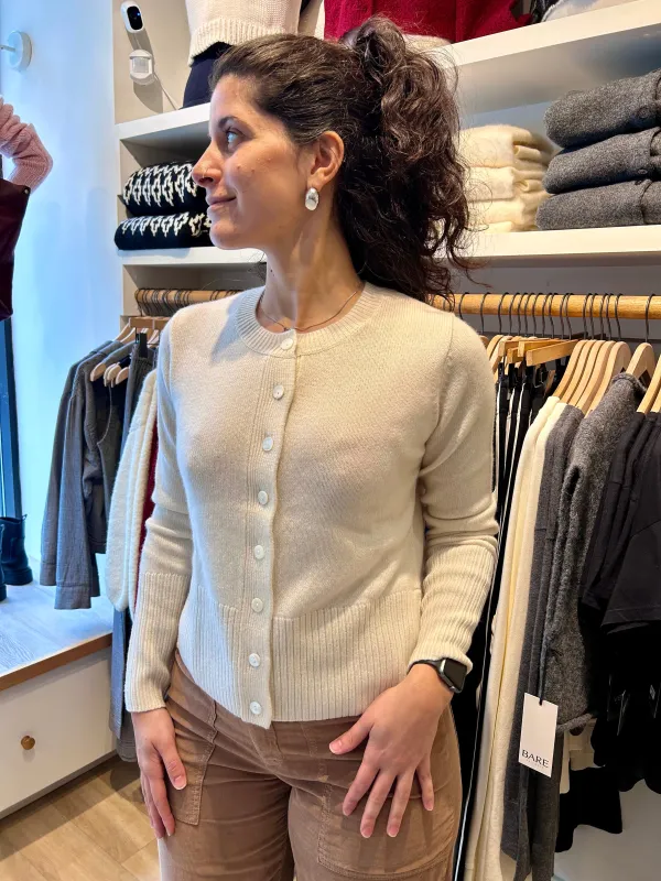 HI RIB CARDIGAN WITH SLITS sold by Wildflower