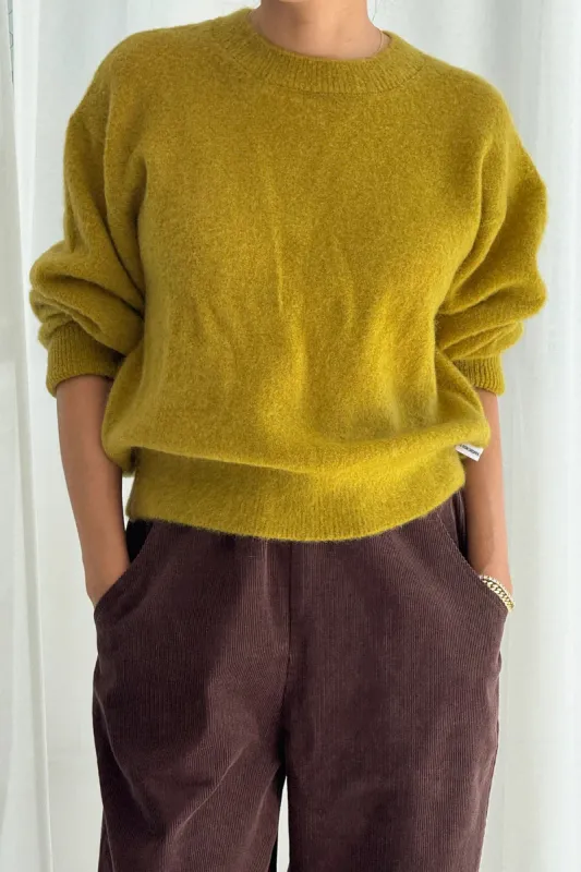FINN MOHAIR SWEATER - BISTRO YELLOW sold by Wildflower