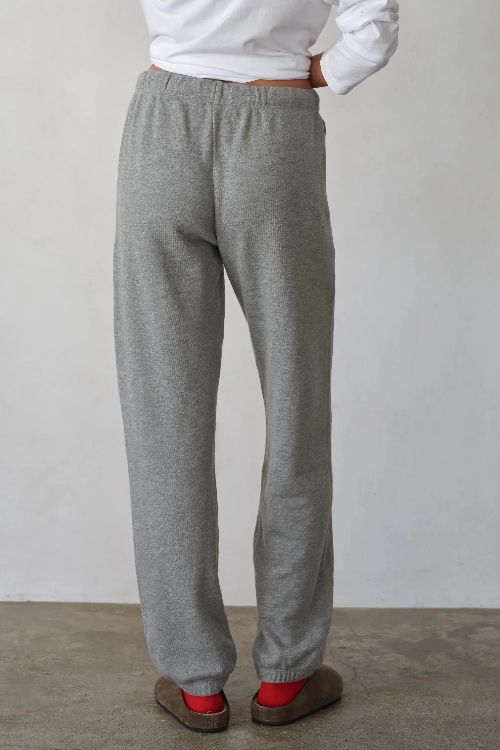 ECO-TERRY SWEATPANTS - HEATHER GREY sold by Wildflower product image thumbnail 2