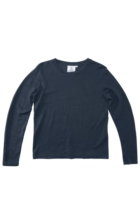 BISHOP LONG SLEEVE TEE - NAVY sold by Wildflower