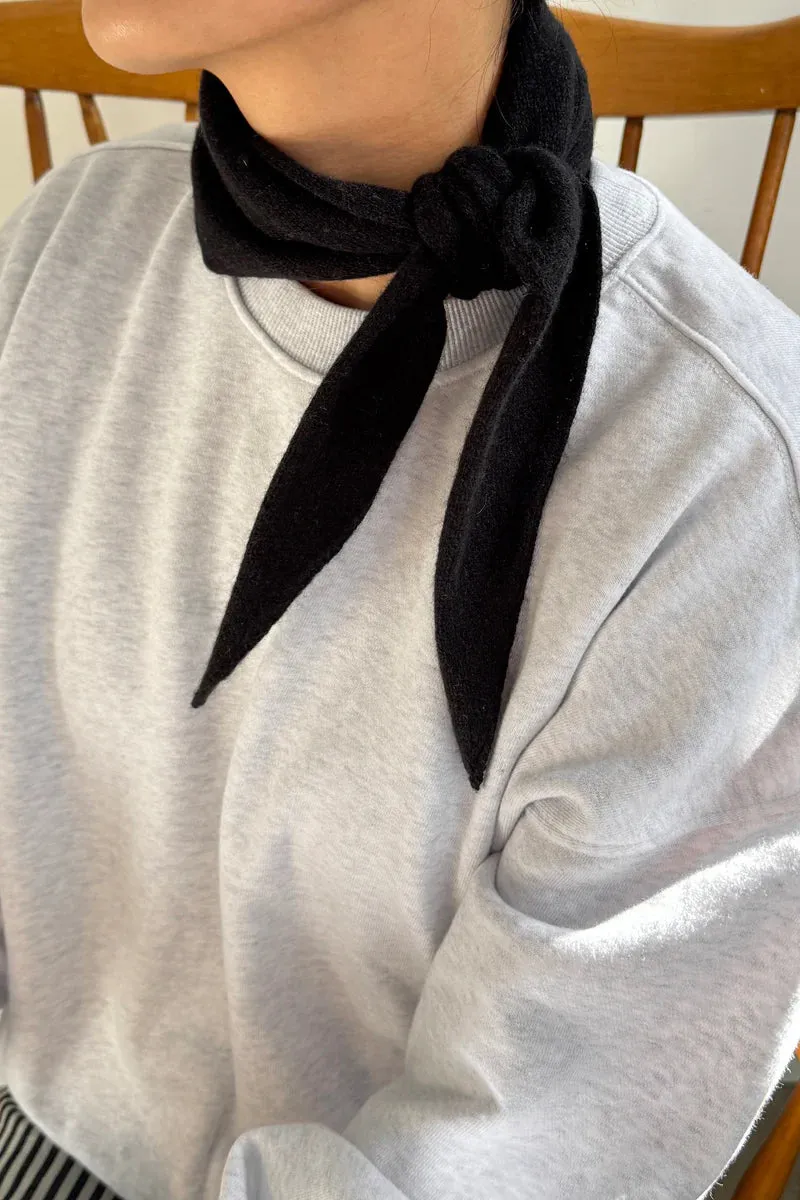 CASHMERE BANDANA - BLACK sold by Wildflower product image thumbnail 2