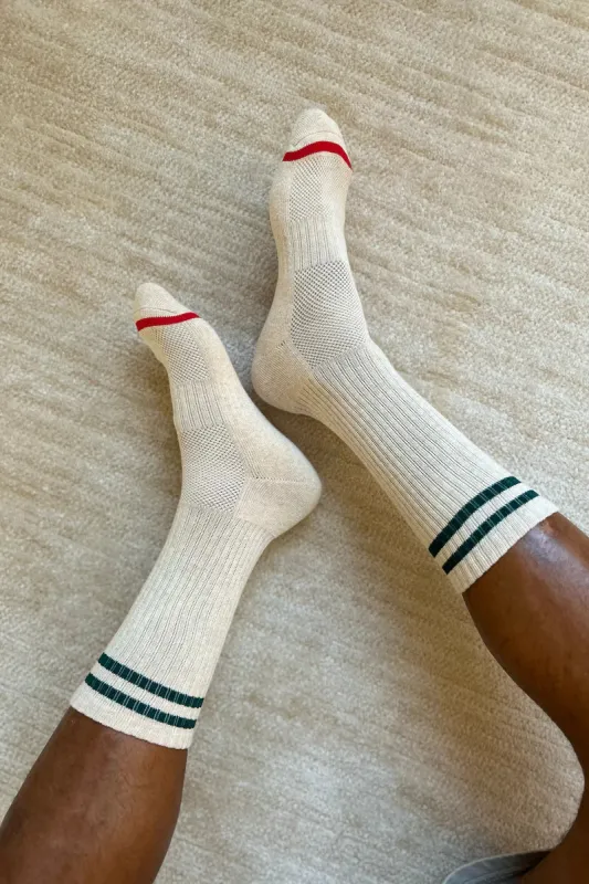 EXTENDED BOYFRIEND SOCKS - OAT sold by Wildflower