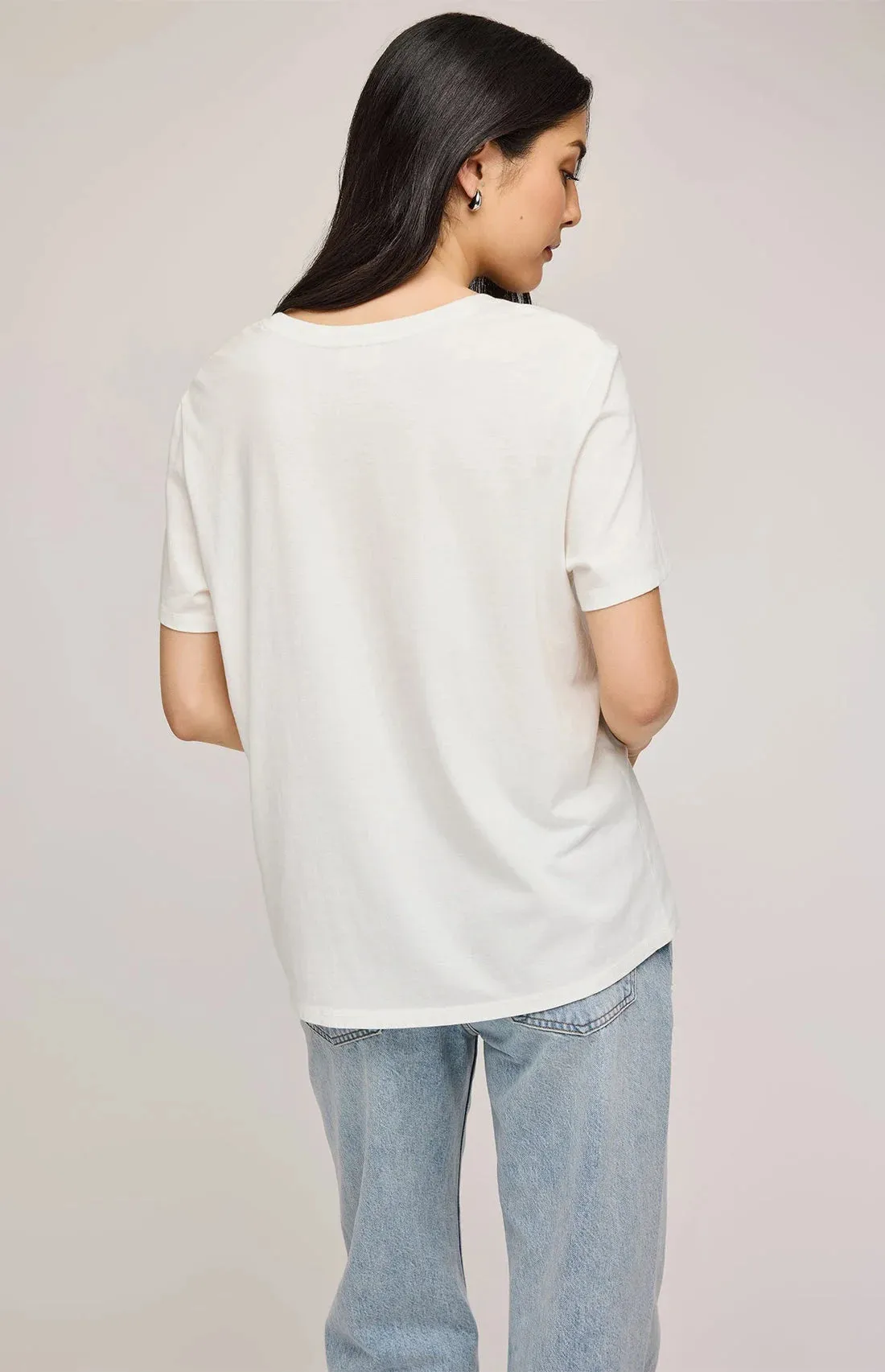 VICTORIA TEE SHIRT - WHITE sold by Wildflower product image thumbnail 3