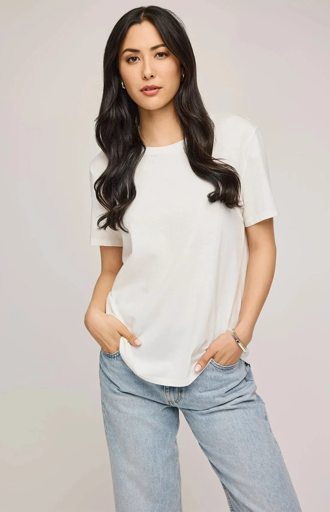 VICTORIA TEE SHIRT - WHITE sold by Wildflower product image thumbnail 2