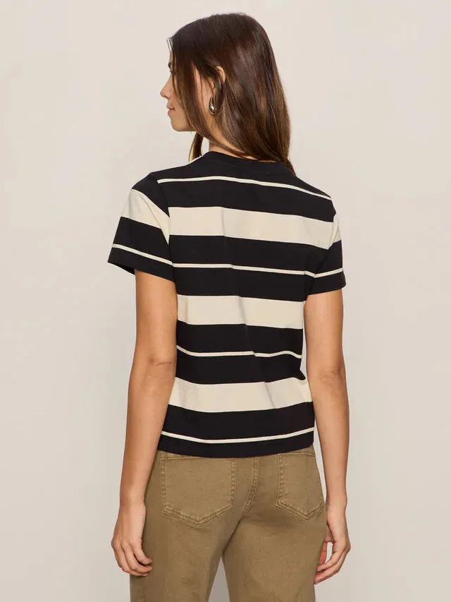 Timeless Tee - Vanilla Creme/Black Stripe sold by Wildflower product image thumbnail 2