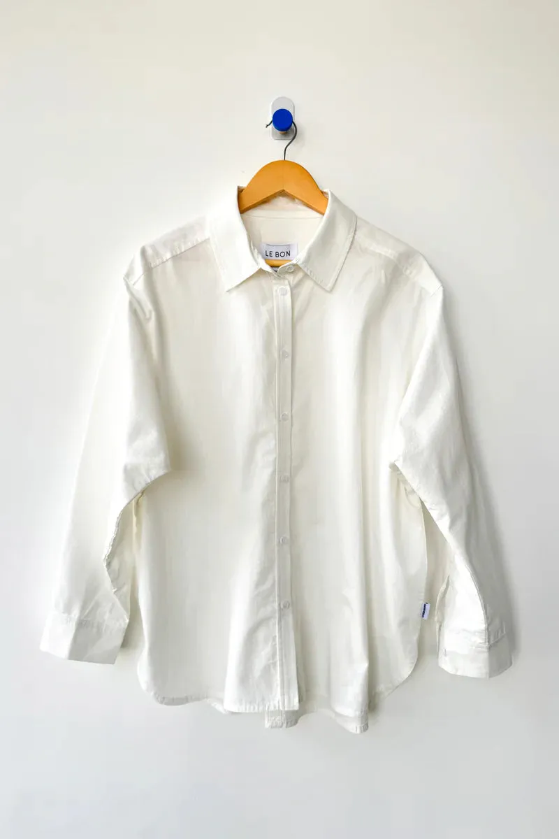LIGHT WEIGHT OWEN SHIRT - WHITE sold by Wildflower product image thumbnail 5