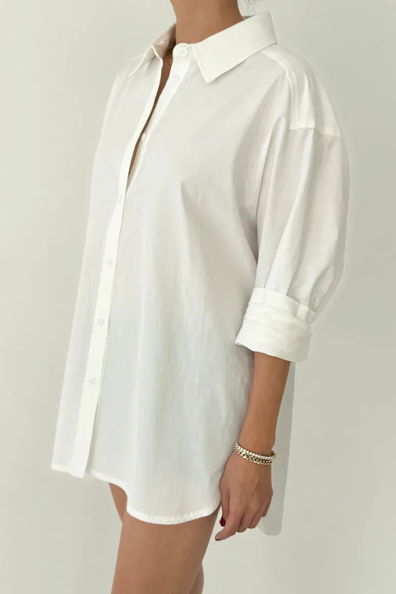 LIGHT WEIGHT OWEN SHIRT - WHITE sold by Wildflower product image thumbnail 3