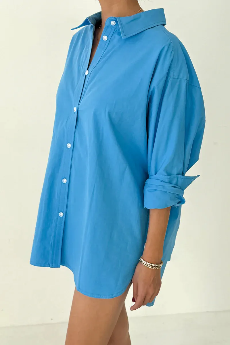 LIGHT WEIGHT OWEN SHIRT - LAKE BLUE sold by Wildflower product image thumbnail 3