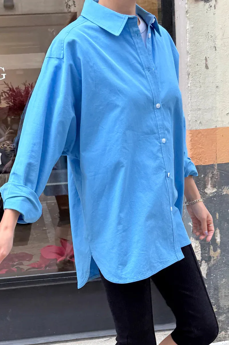 LIGHT WEIGHT OWEN SHIRT - LAKE BLUE sold by Wildflower product image thumbnail 2