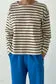 SAILOR TOP - COFFEE STRIPE sold by Wildflower product image thumbnail 3