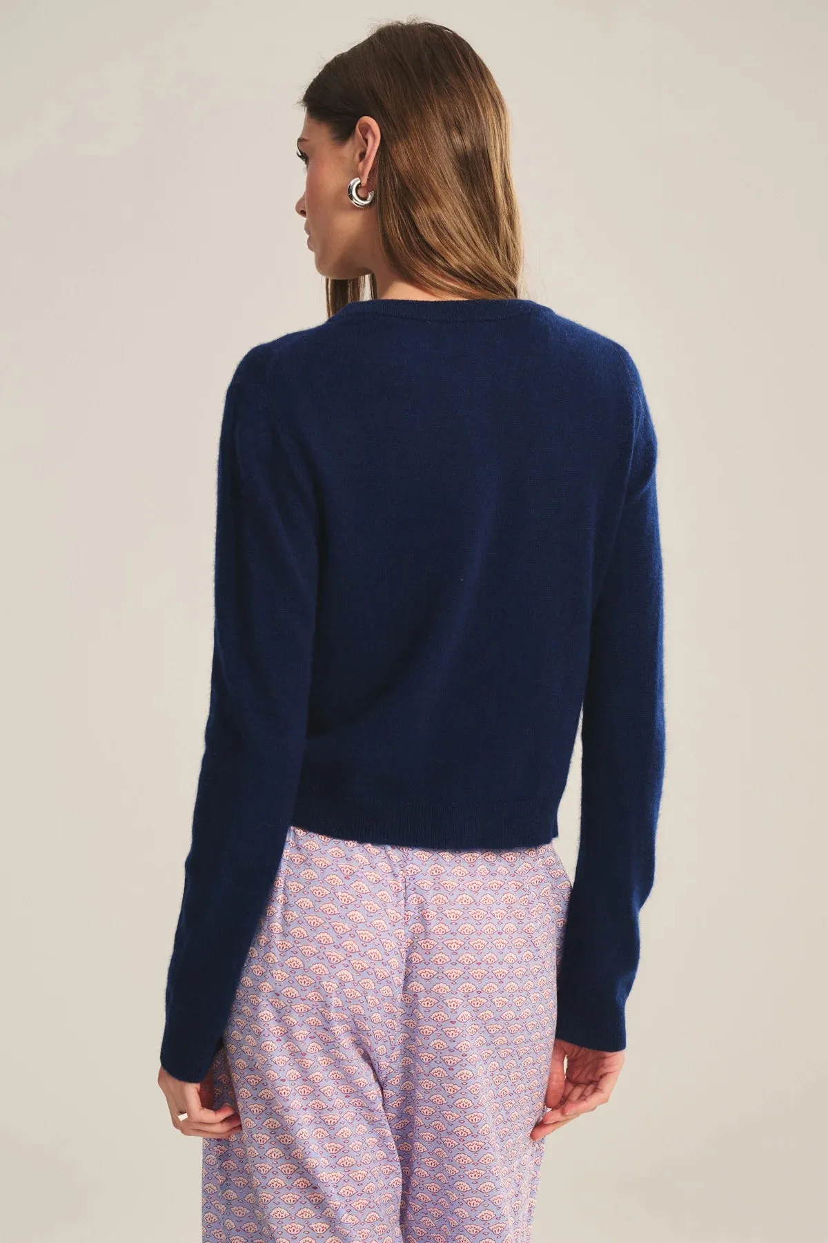 NOLIE CASHMERE CARDIGAN - NAVY sold by Wildflower product image thumbnail 4