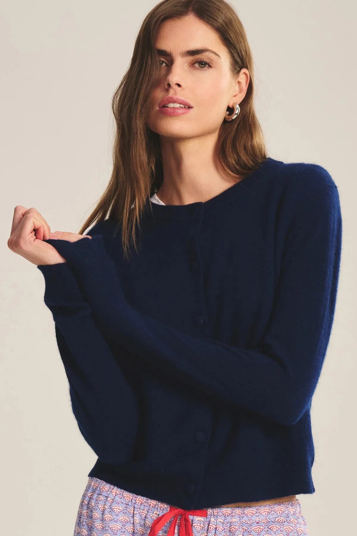 NOLIE CASHMERE CARDIGAN - NAVY sold by Wildflower product image thumbnail 2