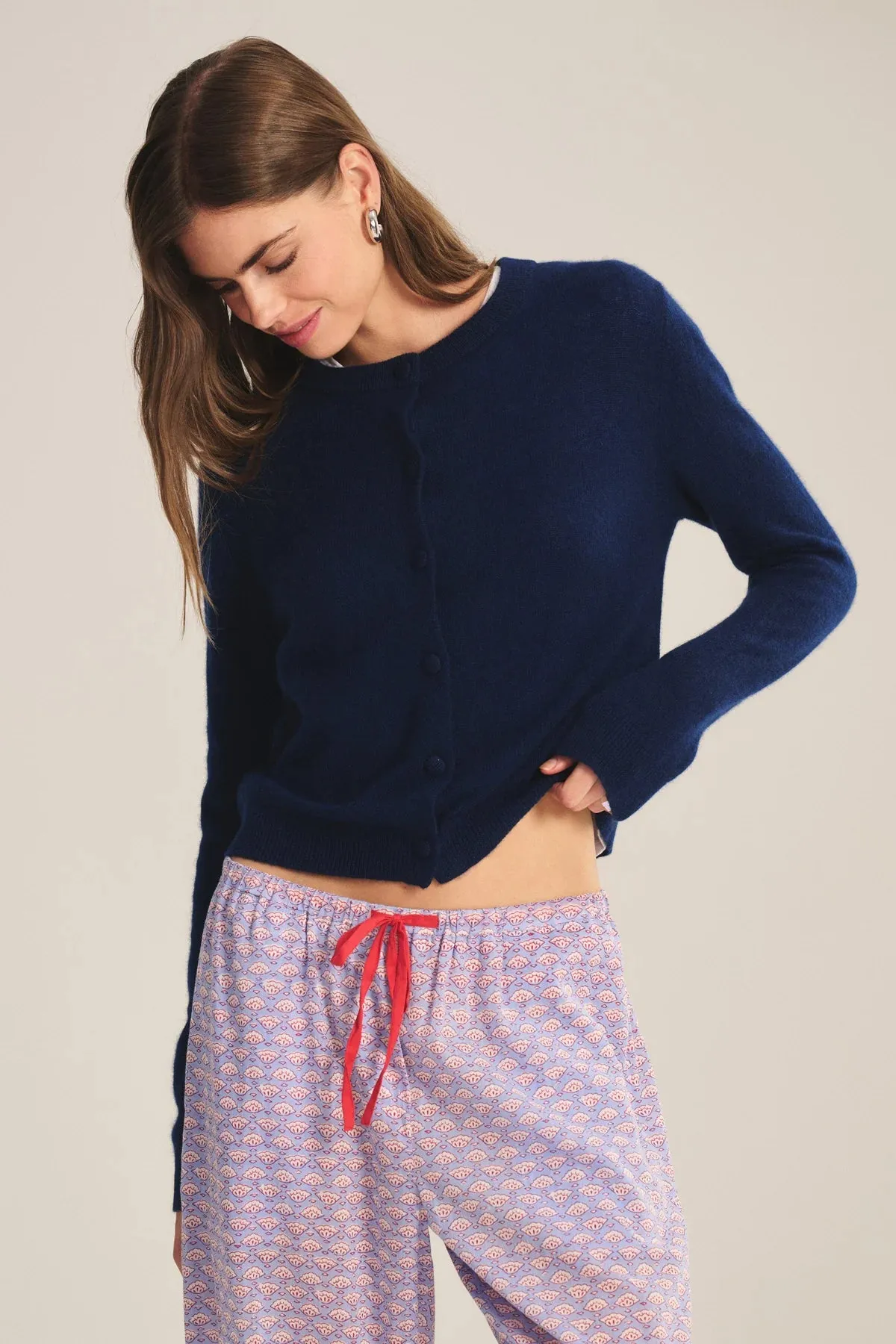 NOLIE CASHMERE CARDIGAN - NAVY sold by Wildflower product image thumbnail 5