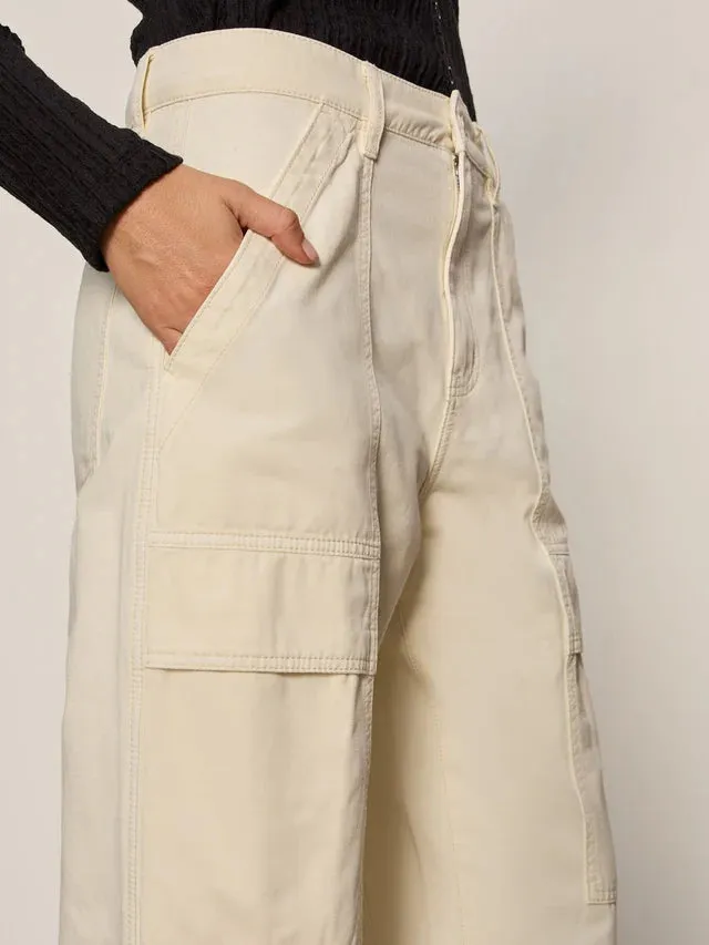 BOYFRIEND UTILITY PANT - COLLAGEN sold by Wildflower product image thumbnail 5